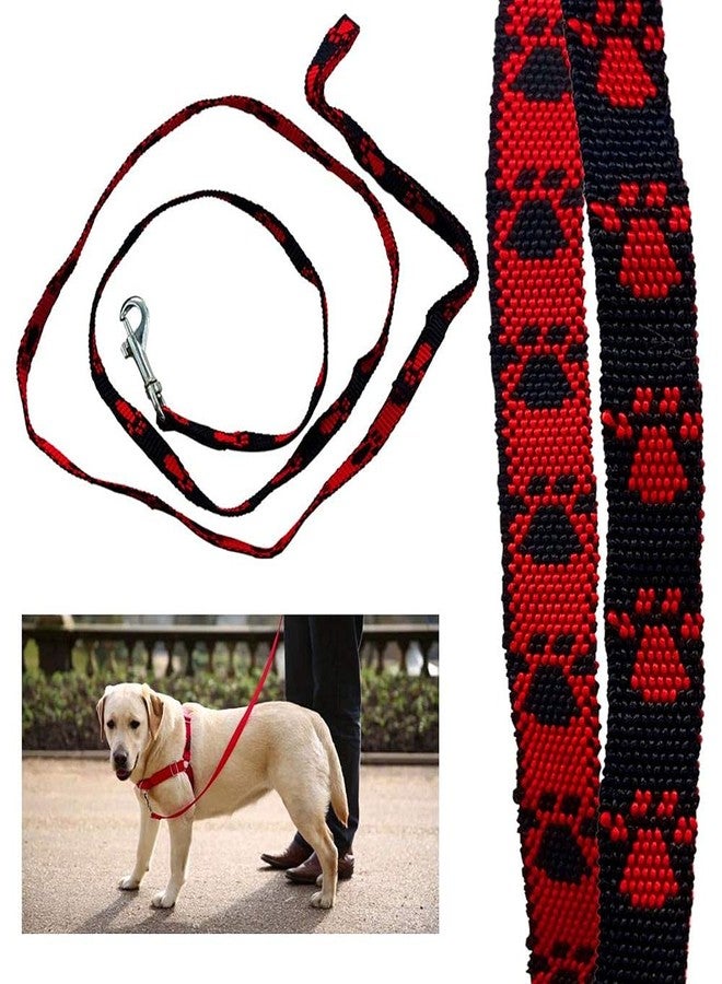 DIY Crafts DIY DIYC-13741 Crafts Nylon Dog Leash Pet Belt Dno# 2 (Pack of 4 Pcs, Red and Black) - Image 1